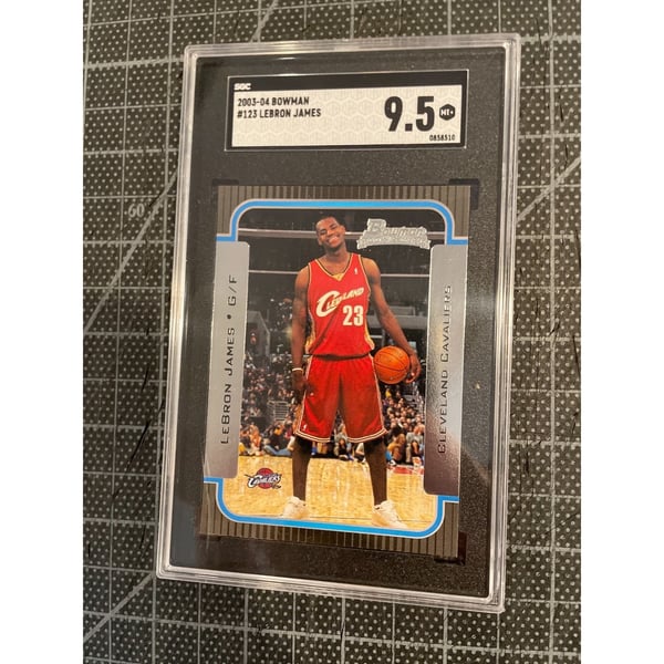 2003 Bowman #123 Lebron James Cleveland Cavaliers Rookie Card Psa 