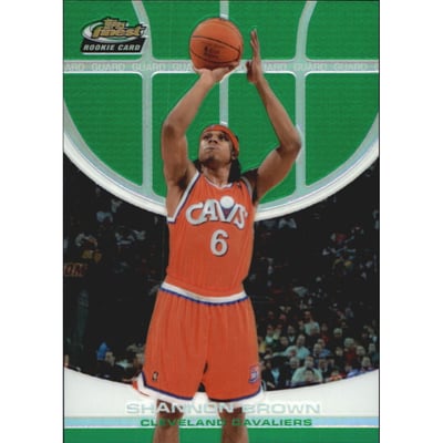 2005-06 Finest Refractors Green #164 Shannon Brown