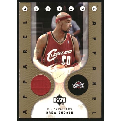 2006-07 Upper Deck Ovation Apparel Gold #DG Drew Gooden
