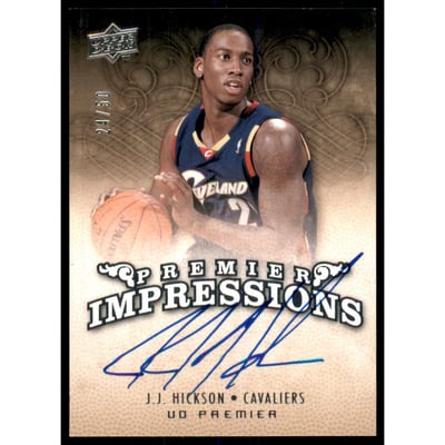 2008-09 Upper Deck Premier Impressions Autographs #PIJH J.J. Hickson