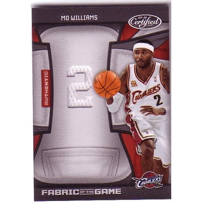 2009-10 Certified Fabric of the Game Jersey Number #108 Mo Williams/99