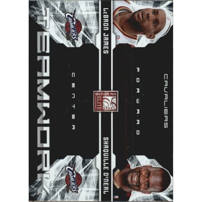 2009-10 Donruss Elite Teamwork Combos #5 LeBron James/Shaquille O'Neal