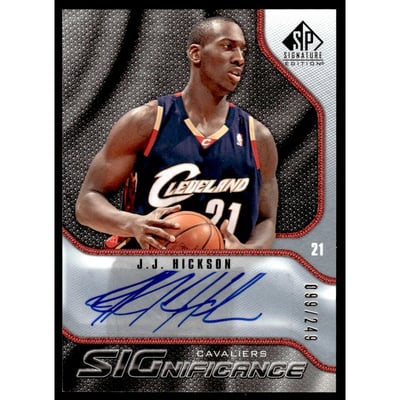2009-10 SP Signature Edition SIGnificance #SJH J.J. Hickson/249