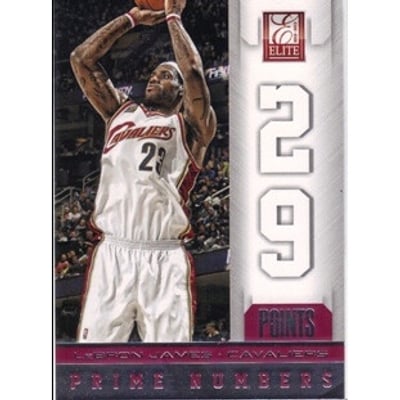 2012-13 Elite Prime Numbers #4 LeBron James