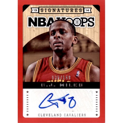 2013-14 Hoops Autographs Red #93 C.J. Miles/149