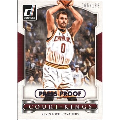 2014-15 Donruss Court Kings Press Proofs Purple #26 Kevin Love