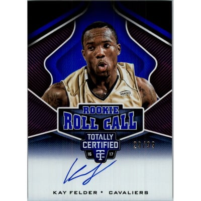 2016-17 Totally Certified Rookie Roll Call Autographs Blue #29 Kay Felder