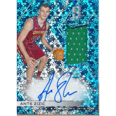 2017-18 Panini Spectra Neon Blue #107 Ante Zizic JSY AU/99