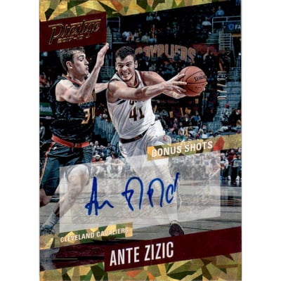 2017-18 Prestige Bonus Shots Signatures Crystal Gold #1 Ante Zizic