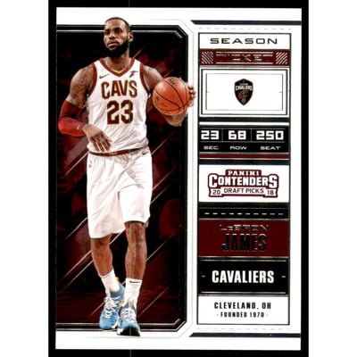 2018-19 Panini Contenders Draft Picks #41 LeBron James