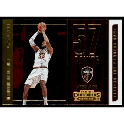 2018-19 Panini Contenders Playing the Numbers Game #33 LeBron James