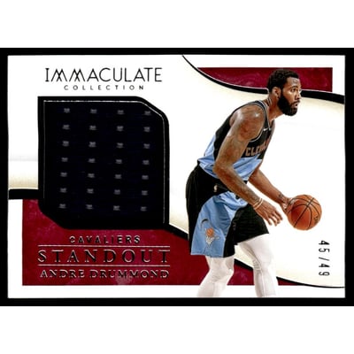 2019-20 Immaculate Collection Standout Memorabilia #19 Andre Drummond/49