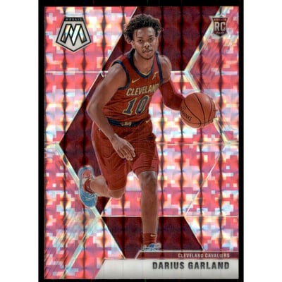 2019-20 Panini Mosaic Mosaic Pink Camo #249 Darius Garland