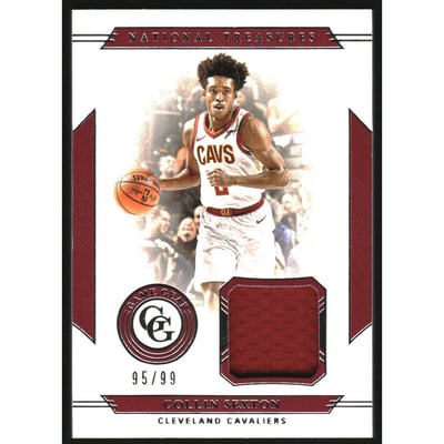 2019-20 Panini National Treasures Game Gear #21 Collin Sexton/99
