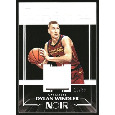 2019-20 Panini Noir Elegant Decor Rookie Jerseys #22 Dylan Windler