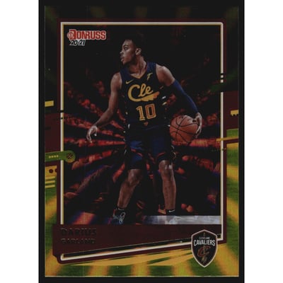 2020-21 Donruss Holo Green and Yellow Laser #56 Darius Garland