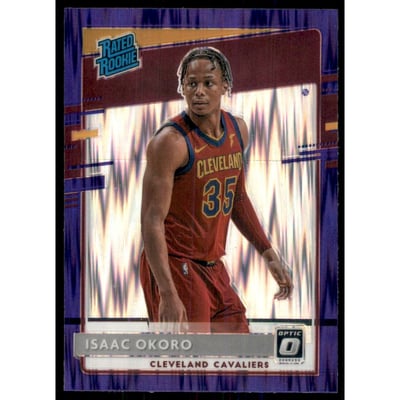 2020-21 Donruss Optic Purple Shock #155 Isaac Okoro RR