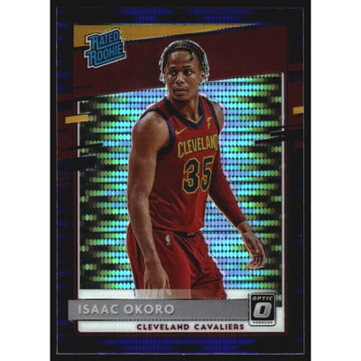 2020-21 Donruss Optic Target Purple Pulsar #155 Isaac Okoro RR