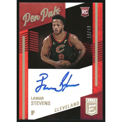 2020-21 Elite Pen Pals Red #30 Daniel Oturu