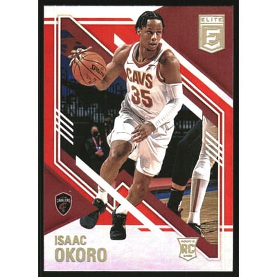 2020-21 Elite Red #148 Isaac Okoro