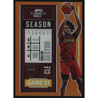 2020-21 Panini Contenders Optic Orange #10 Collin Sexton