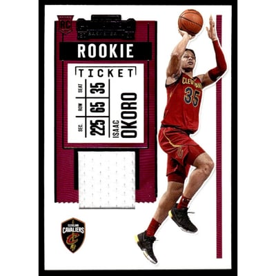 2020-21 Panini Contenders Rookie Ticket Swatches #33 Isaac Okoro