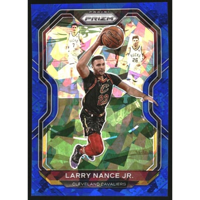 2020-21 Panini Prizm Prizms Blue Ice #191 Larry Nance Jr.