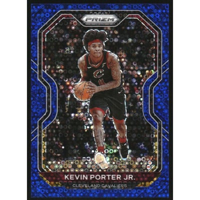 2020-21 Panini Prizm Prizms Fast Break Blue #48 Kevin Porter Jr.
