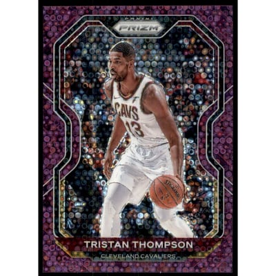 2020-21 Panini Prizm Prizms Fast Break Purple #89 Tristan Thompson