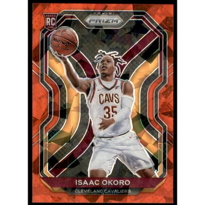 2020-21 Panini Prizm Prizms Red Ice #298 Isaac Okoro