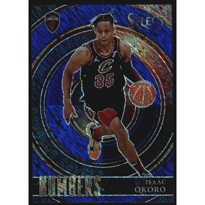 2020-21 Select Numbers Prizms Blue #25 Isaac Okoro