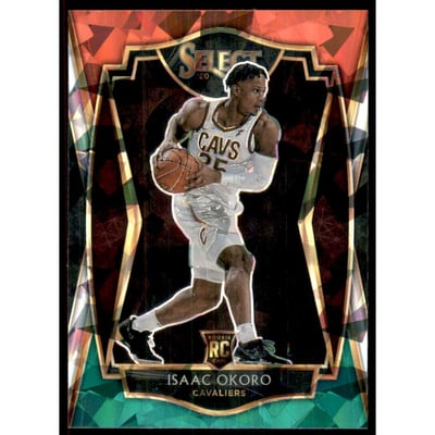 2020-21 Select Prizms Red White Green Ice #182 Isaac Okoro