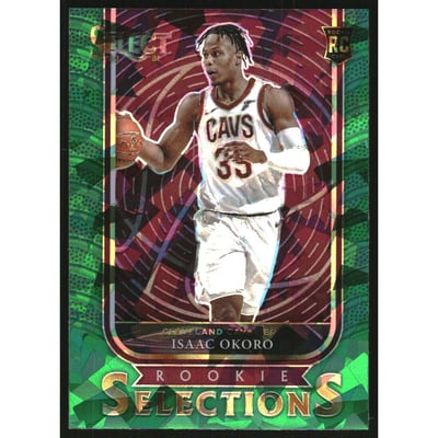 2020-21 Select Rookie Selections Prizms Green #19 Isaac Okoro