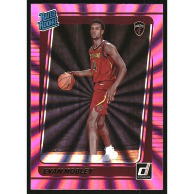 2021-22 Donruss Holo Pink Laser #225 Evan Mobley RR