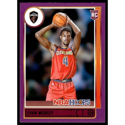 2021-22 Hoops Purple #234 Evan Mobley