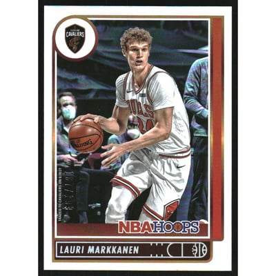 2021-22 Hoops Silver #55 Lauri Markkanen