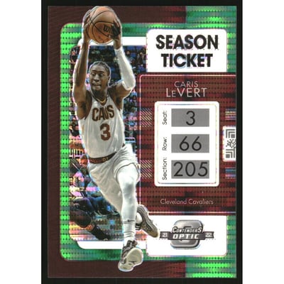 2021-22 Panini Contenders Optic Green Pulsar #45 Caris LeVert