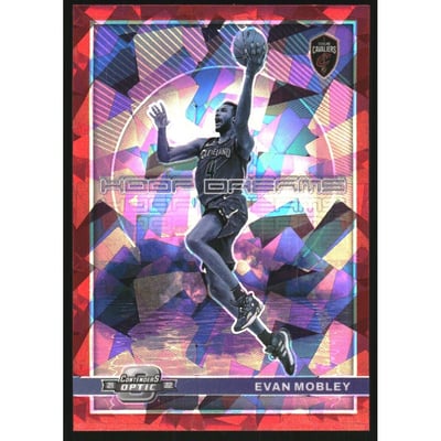 2021-22 Panini Contenders Optic Hoop Dreams Red Cracked Ice #2 Evan Mobley