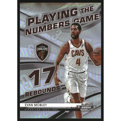 2021-22 Panini Contenders Optic Playing the Numbers Game #29 Evan Mobley