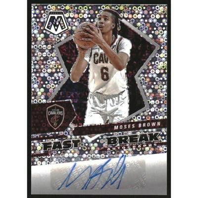 2021-22 Panini Mosaic Autographs Fast Break #51 Moses Brown