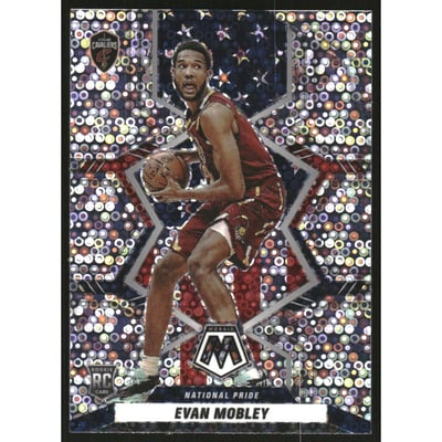 2021-22 Panini Mosaic Mosaic Fast Break Silver #258 Evan Mobley NP