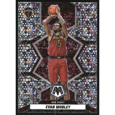2021-22 Panini Mosaic Mosaic Fast Break Silver #263 Evan Mobley DEB