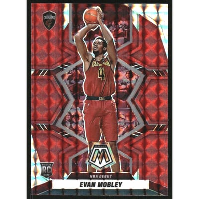 2021-22 Panini Mosaic Mosaic Red #263 Evan Mobley DEB