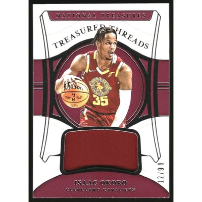 2021-22 Panini National Treasures Treasured Threads #20 Isaac Okoro