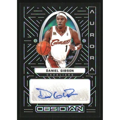 2021-22 Panini Obsidian Aurora Autographs #3 Daniel Gibson/149