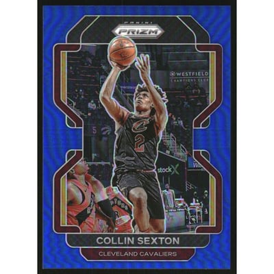 2021-22 Panini Prizm Prizms Blue #240 Collin Sexton