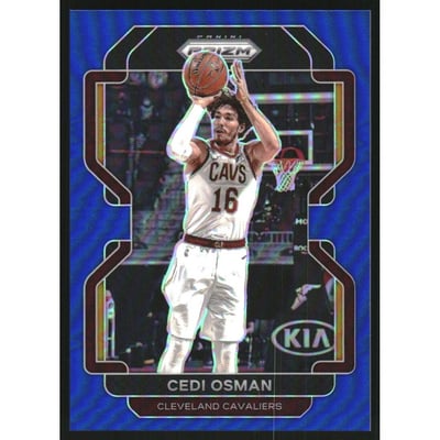 2021-22 Panini Prizm Prizms Blue #60 Cedi Osman