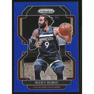 2021-22 Panini Prizm Prizms Blue #96 Ricky Rubio