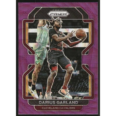 2021-22 Panini Prizm Prizms Purple Wave #226 Darius Garland