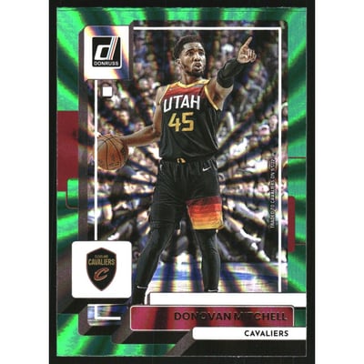 2022-23 Donruss Holo Green Laser #111 Donovan Mitchell